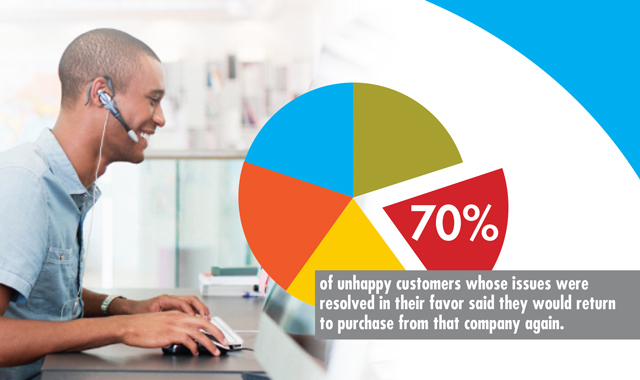 customer service pie chart report