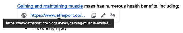 good example of hyperlinks
