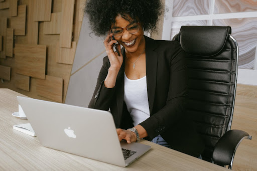 well-trained sales professional nails her cold call