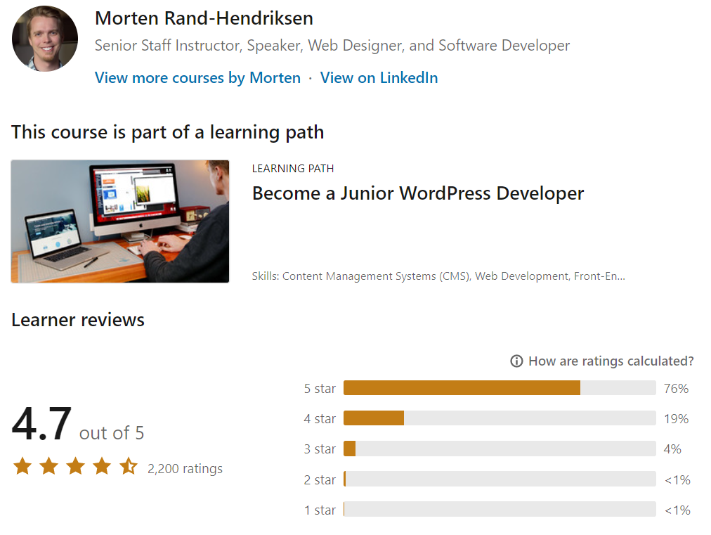 WordPress Junior Developer Course