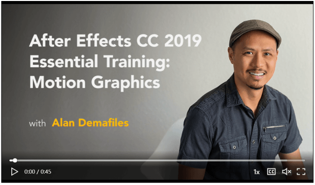 Alan Demafiles’s After Effects essential training
