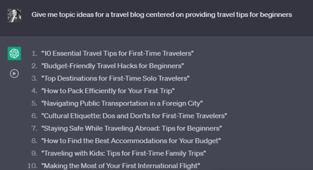 10 topic ideas for a beginner travel blog