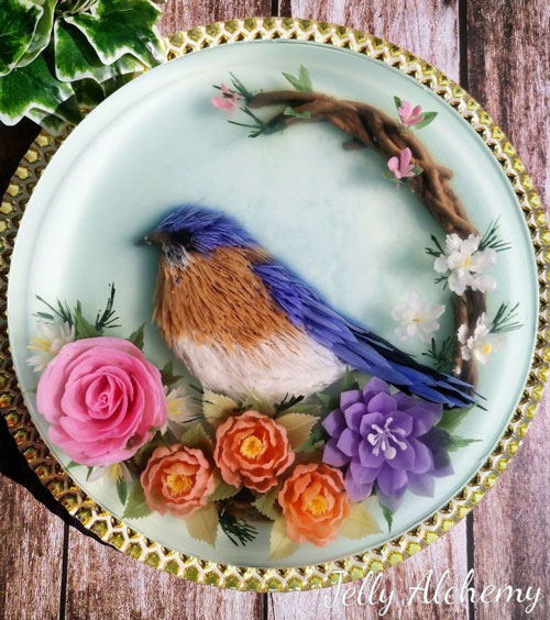 bird jello art