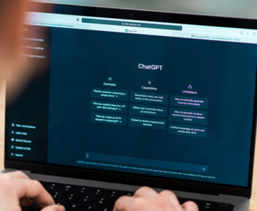 Opened ai chat on laptop