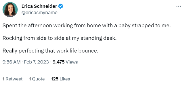 work-from-home mom tweets her remote working experience