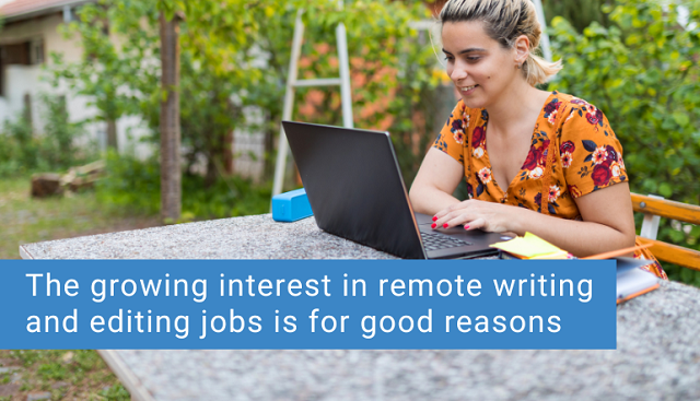 pros and cons of remote writing and editing jobs photo snippet